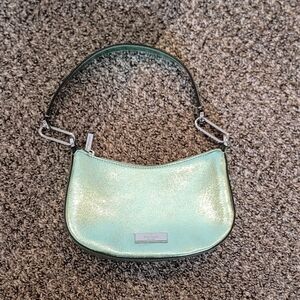 Kate Spade Green Metallic Purse